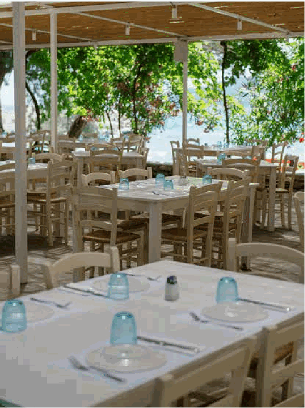 Makryammos restaurant terrace