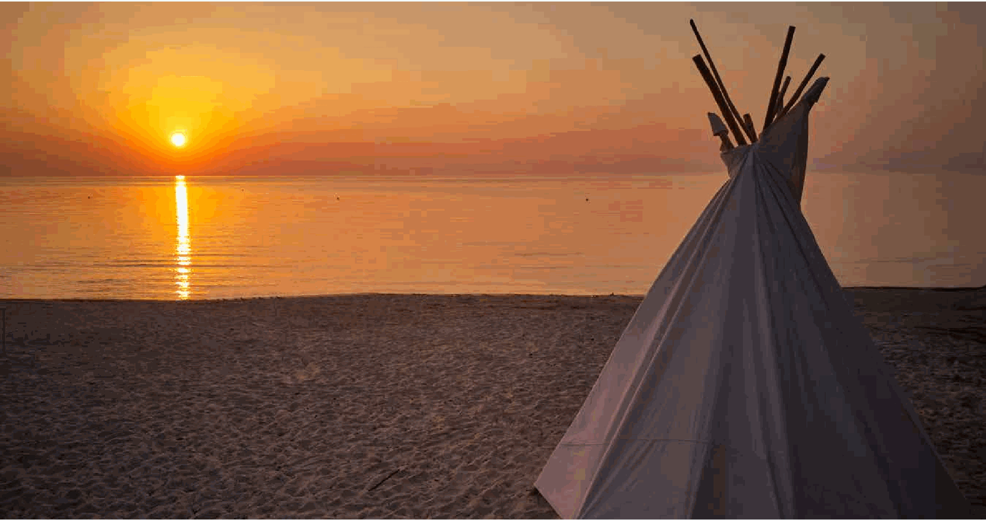 Makryammos beach sunset